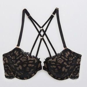 Aerie Real Power Balconette Lace Lightly Lined Bra